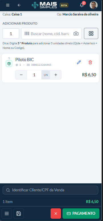PDV no celular